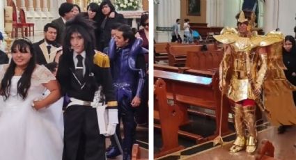 Se casa vestido de los Caballeros del Zodiaco: boda 'otaku' en el Expiatorio | VIDEO