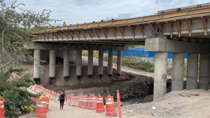 Así avanza el puente de Barranca de venaderos