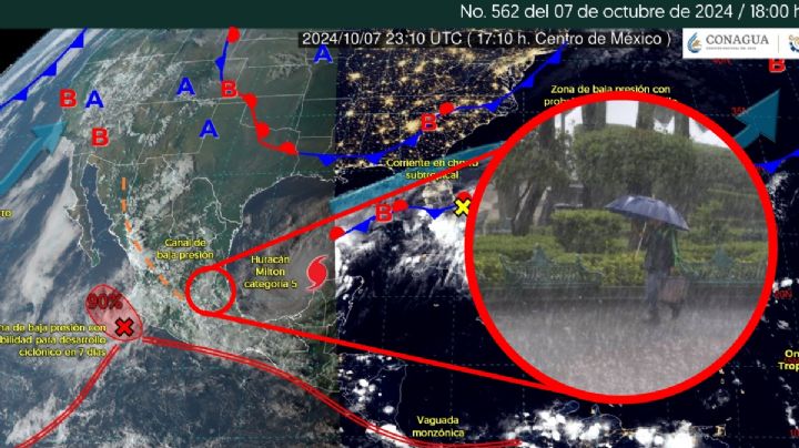 ¿Cómo afectará el Huracán Milton a Hidalgo? Así estará el clima este martes 8 de octubre