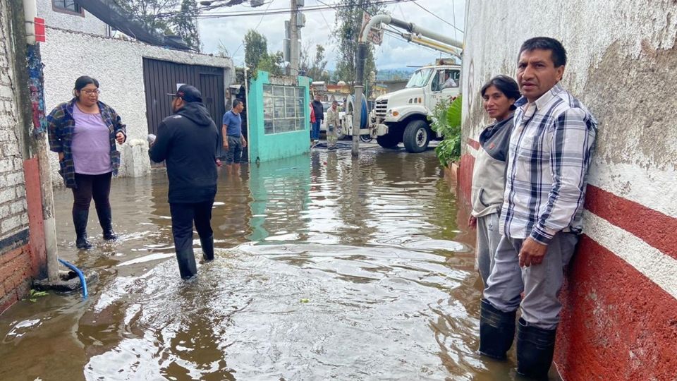 Afectaciones por lluvias en Xochimilco