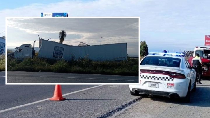 México-Pachuca: Tráiler se parte en 2 a la altura del restaurante Los Cochinitos I Fotos