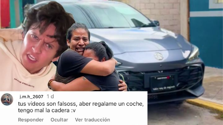 Pachuqueño critica videos de tiktoker y este le regala un auto