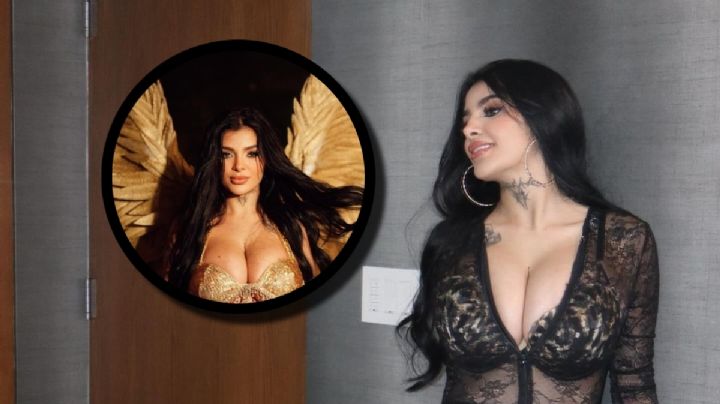 ¡Como un ángel! Así recorrió Karely Ruiz las calles de Monterrey con extravagante outfit para una sesión de fotos