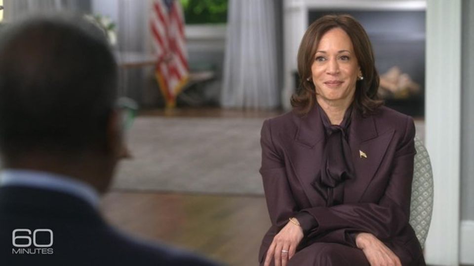 Harris fue entrevistada por el periodista Bill Whitaker para el programa '60 minutes' de la cadena CBS News.