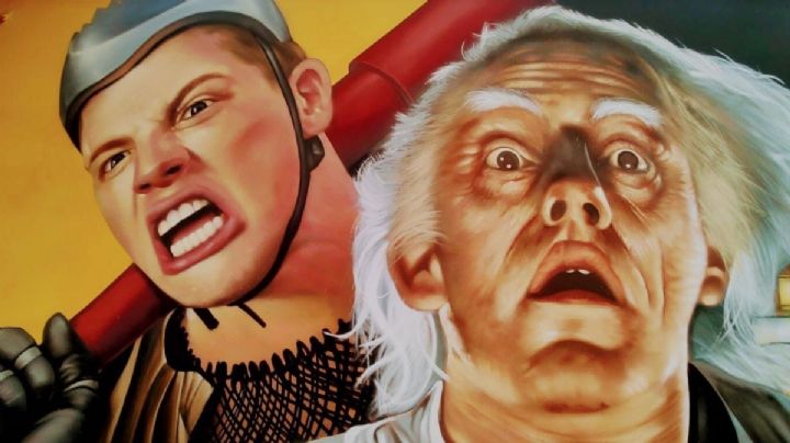 Eres un gallina, McFly: pintan mural de Volver al Futuro en León