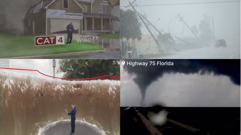 Para ilustrar el posible impacto del peligroso huracán Milton, diversas televisoras de Estados Unidos han llevado a cabo simulaciones en video que muestran los devastadores estragos que podría causar en Florida.