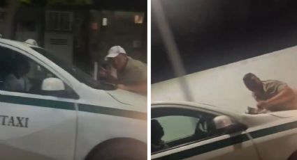 Taxista de Cancún arrastra a un hombre; esto pasó