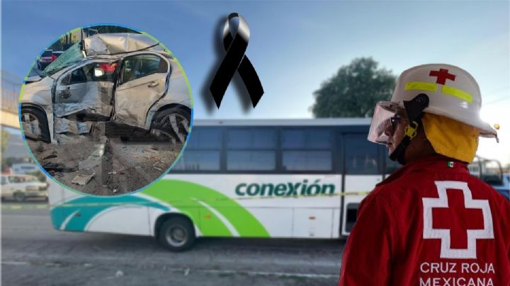 Chofer de autobús Conexión choca, mata a una persona y huye del lugar