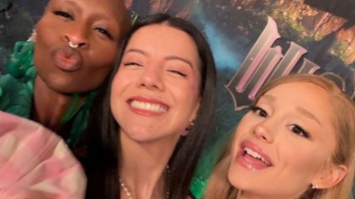 La influencer Doris Jocelyn conoce a Ariana Grande en premiere de Wicked