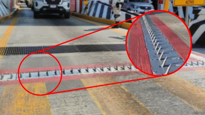 México-Pachuca: colocan ponchallantas para quienes no paguen la caseta; así funciona