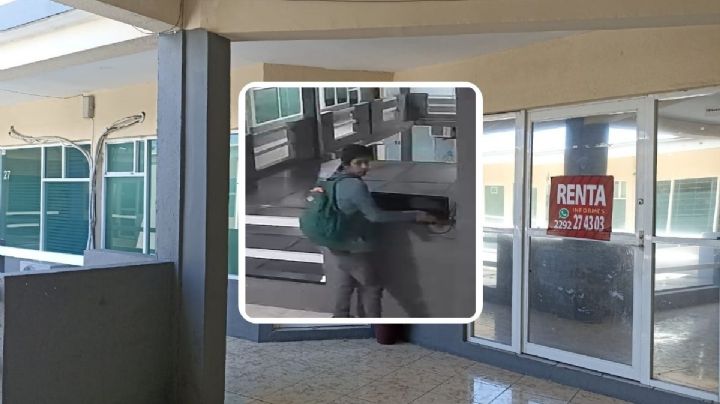 Locatarios buscan a "El Moy", ladrón que atracó plaza comercial de Veracruz