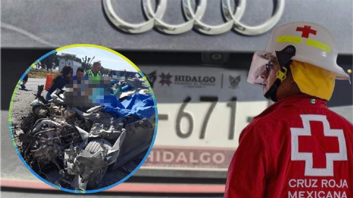 México-Pachuca: conductor destroza su Audi y muere a la altura de Zapotlán | VIDEO