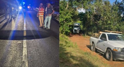 Socavón en carretera federal 180: vehículos esperan hasta 5 horas en tramo Nautla - Cardel