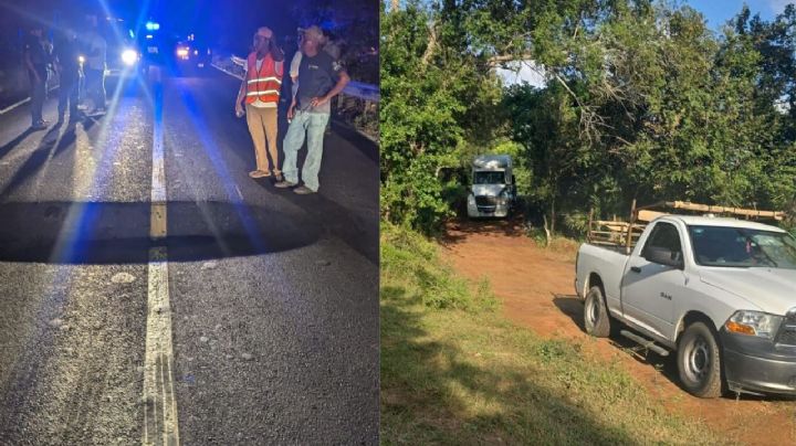 Socavón en carretera federal 180: vehículos esperan hasta 5 horas en tramo Nautla - Cardel