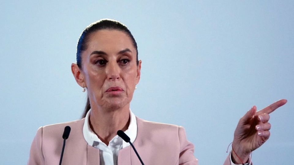 Claudia Sheinbaum, presidenta de México, durante su conferencia matutina del 14 de noviembre del 2024.