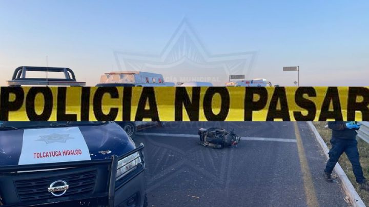 Motociclista fallece tras choque en la carretera México-Pachuca