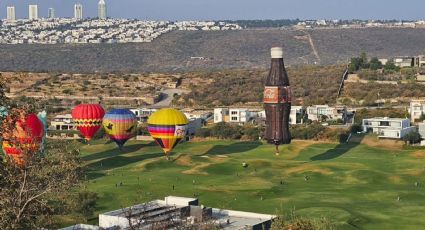 'Lluvia' de globos en un campo de golf en León