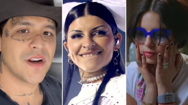 Christian Nodal reacciona ante los gritos de apoyo a Cazzu frente Ángela Aguilar en los Latin Grammy