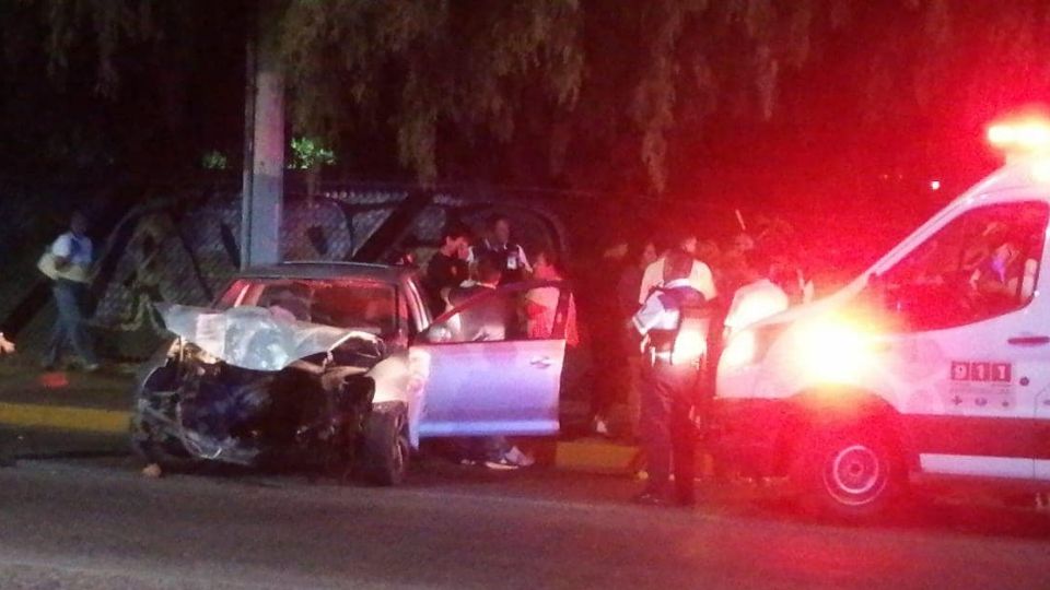 El percance fue en el bulevar López Mateos a la altura de la colonia Parque Manzanares.
