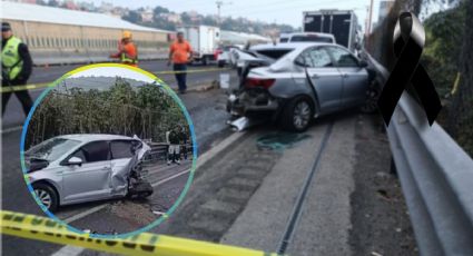 México-Pachuca: conductor en exceso de velocidad choca contra vehículos, mata a una persona