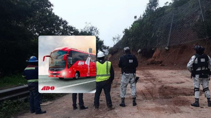 Así afectó a línea ADO el derrumbe en las cumbres de Acultzingo