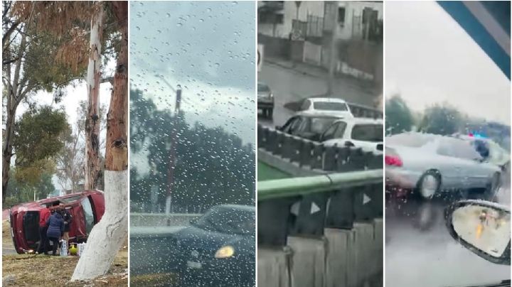 Lluvias provocan accidentes en Pachuca, Real del Monte y Tulancingo en pocas horas