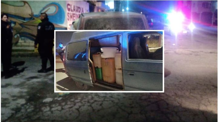 Aseguran 2 camionetas con huachicol en Mineral de la Reforma, hay un detenido