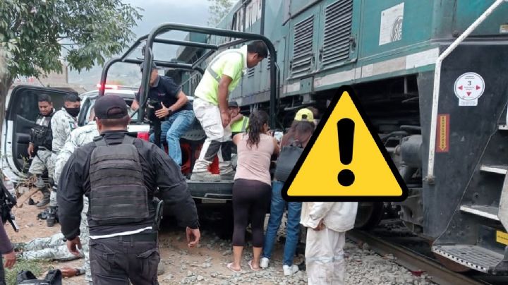 Tren choca con patrulla de la Guardia Nacional en Acultzingo; hay 2 lesionados