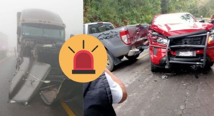 Accidentes causaron cierres viales en carreteras de las Altas Montañas de Veracruz