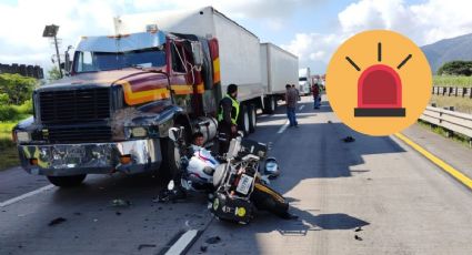 Choque múltiple en autopista Orizaba-Córdoba, deja 4 personas lesionadas