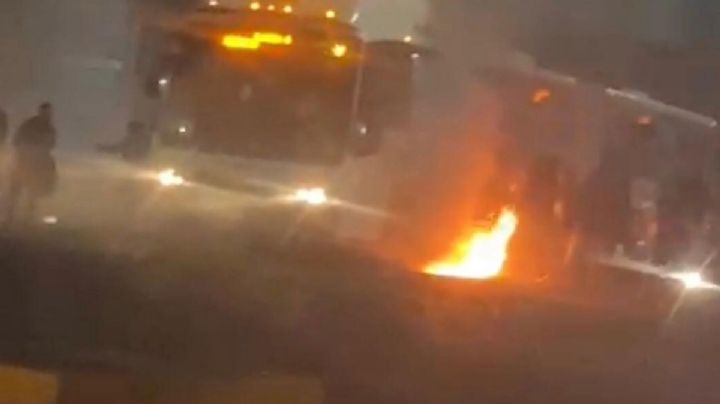 ¿Qué provocó que una oruga se incendiara en San Juan Bosco?