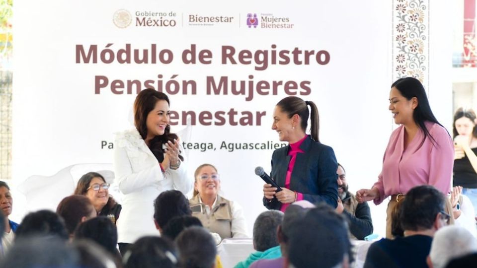 La gobernadora de Aguascalientes Tere Jiménez fue la anfitriona de la presidenta Claudia Sheinbaum