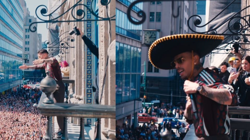 Simuló un concierto callejero