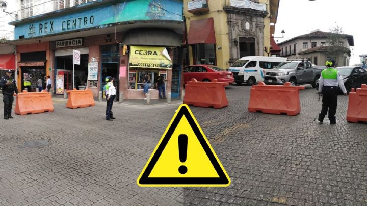 Amanece cerrada la calle Enríquez de Xalapa hoy 24 de noviembre; esto sabemos