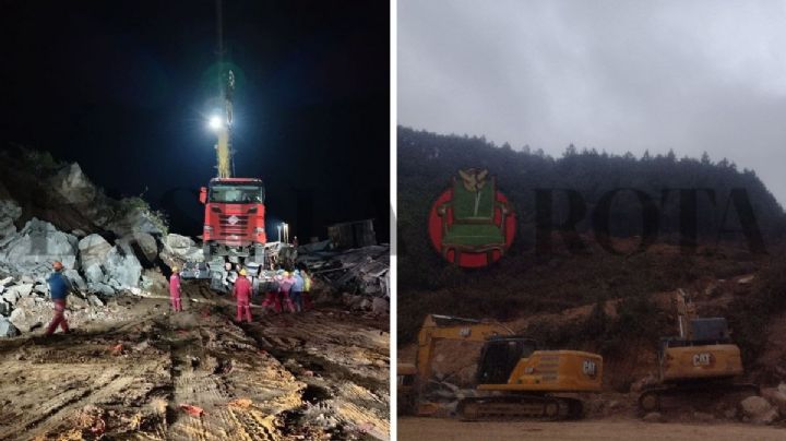 Así avanzan la remoción de lodo y tráileres, por derrumbe en autopista Veracruz - Puebla