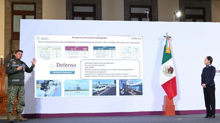 Sheinbaum detallla el plan ferroviario para su sexenio
