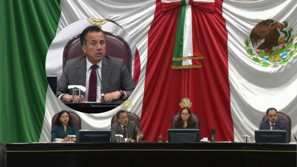 Diputados de su bancada lo aplaudieron