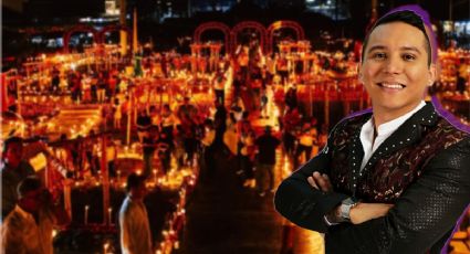 Edwin Luna de La Trakalosa participa en el encendido de velas del Xantolo; así fue la ceremonia | FOTOS