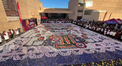 Tijuana bate récord Guinness con mosaico de pan de muerto más grande del mundo