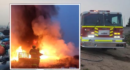 Incendio en recicladora en El Huixmi alerta al cuerpo de emergencias | Fotos