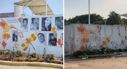 Ayuntamiento de Coatzacoalcos acusa al Gobierno del Estado de mandar a borrar mural