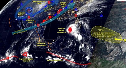 Rafael, ya como tormenta tropical, avanza cerca de México