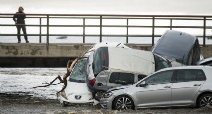 Inundaciones arrastran autos otra vez en España | GALERÍA