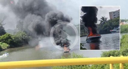 Incendio de embarcación junto a Plaza El Dorado en Boca del Río; esto sabemos