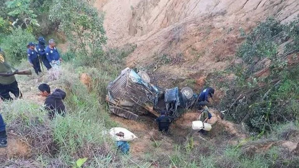 Accidente vehicular en Ayutla de Libres, Guerrero, deja saldo  5 muertos