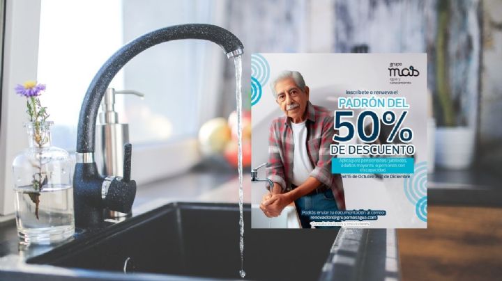 Así puedes tener el descuento del 50 por ciento en el pago anual del agua: cierra el 30 de diciembre