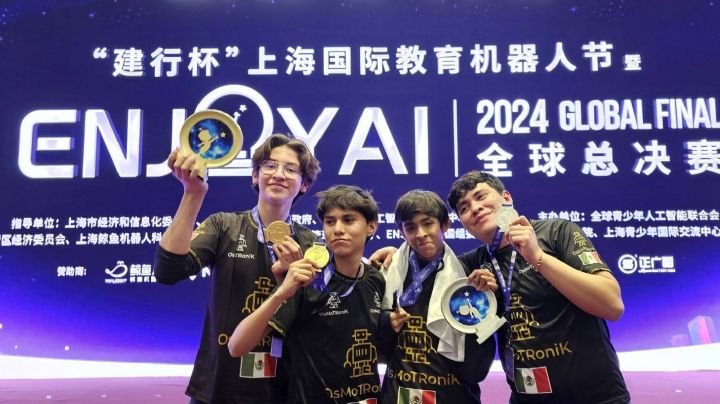 Leoneses ganan 1er lugar en torneo internacional de Robótica en Shangai, China