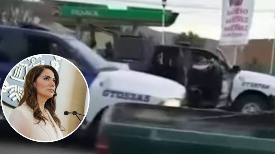 Los policías se enfrentaron en Uriangato a un convoy con personas fuertemente armadas.