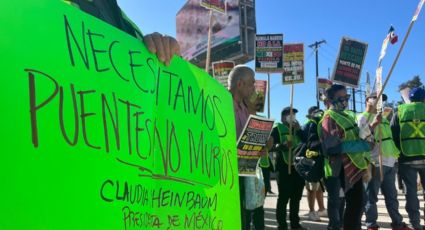 “No es un festejo”; protestan por el Día Internacional del Migrante en garita de San Ysidro