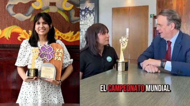 Marcelo Ebrard se reune con "la mejor estudiante del mundo", Ángela Olazarán